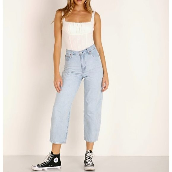 Levi's Denim - Levi's Balloon Jeans Dad Jokes 28 X 26 NWT New